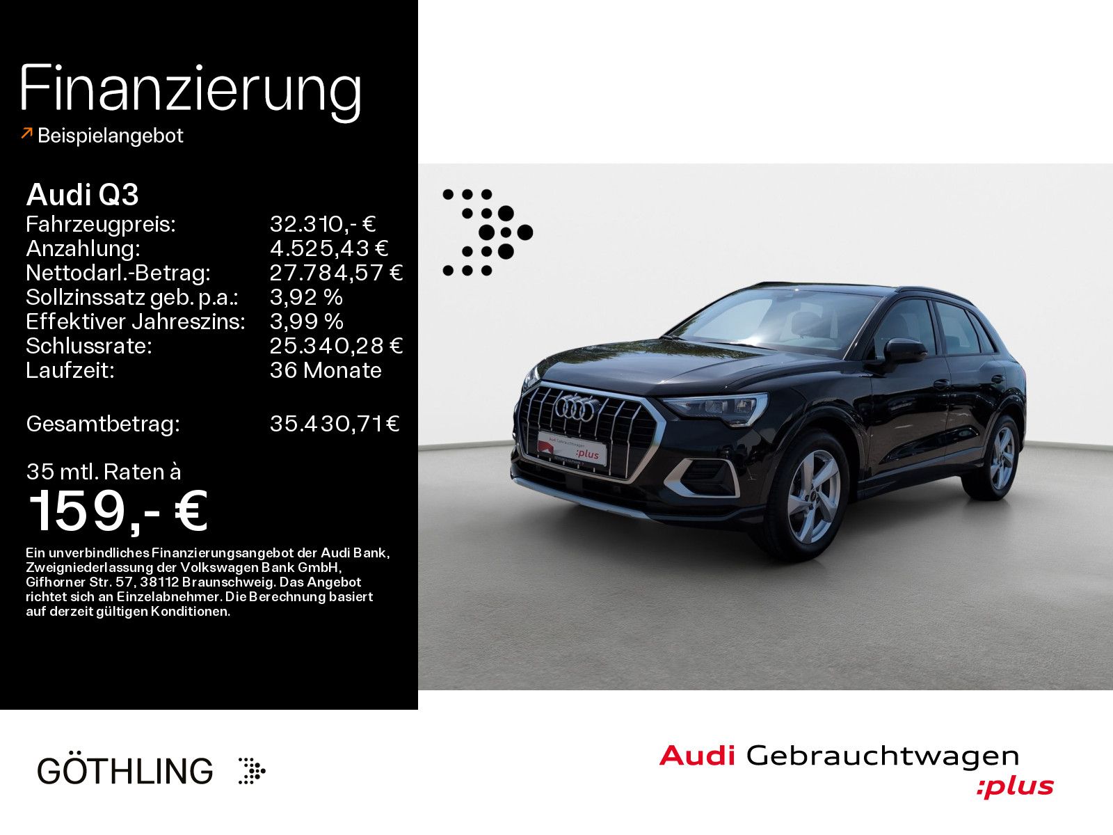 Audi Q3 35 TFSI advanced S tro*LED*Virtual*Navi+*Kame