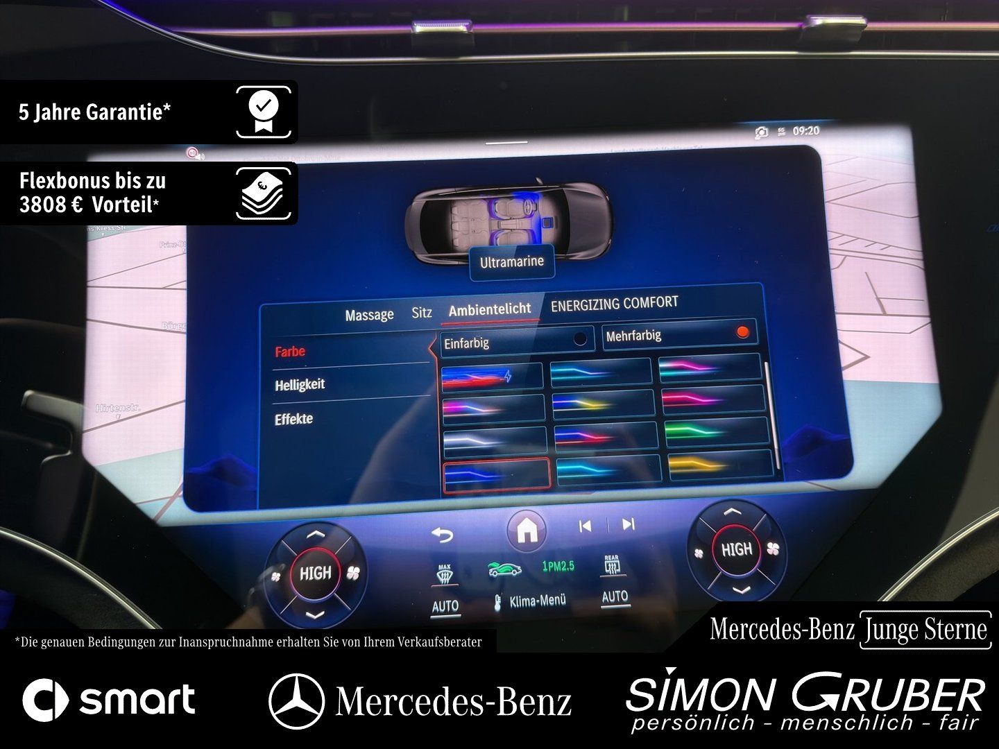 Fahrzeugabbildung Mercedes-Benz EQE 43 4M AMG Hyper Pano HUD Massage Md2025