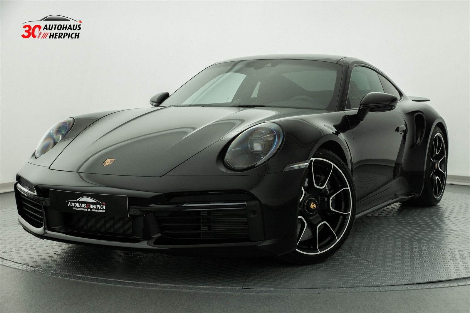 PORSCHE 992 Turbo S Coupé Bi-Color Schwarz-Bordeauxrot