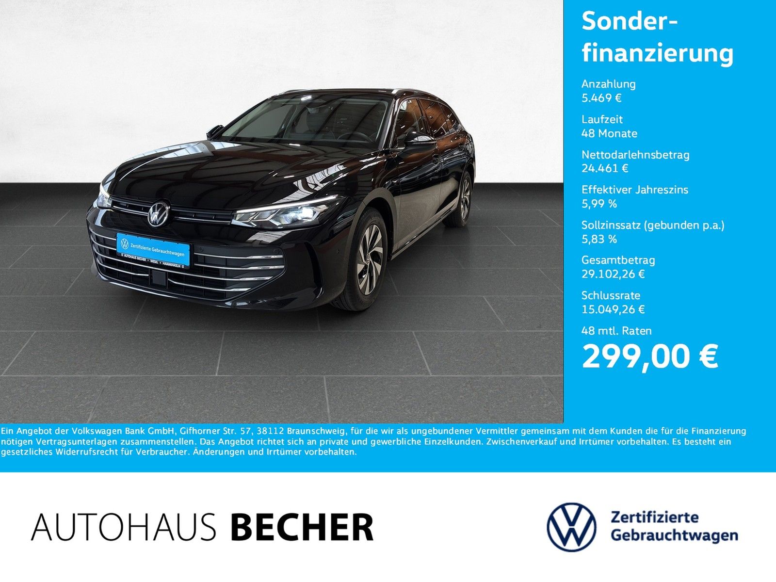 Volkswagen Passat Variant Business 2.0 TDI DSG Navi LED foto 1