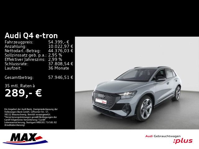 Q4 e-tron 45 QU S LINE MATRIX+PANO+360°+AUGM HUD