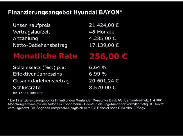 BAYON FACELIFT T-GDI PRIME+VOLL LED+NAVI+RÜCKFAH