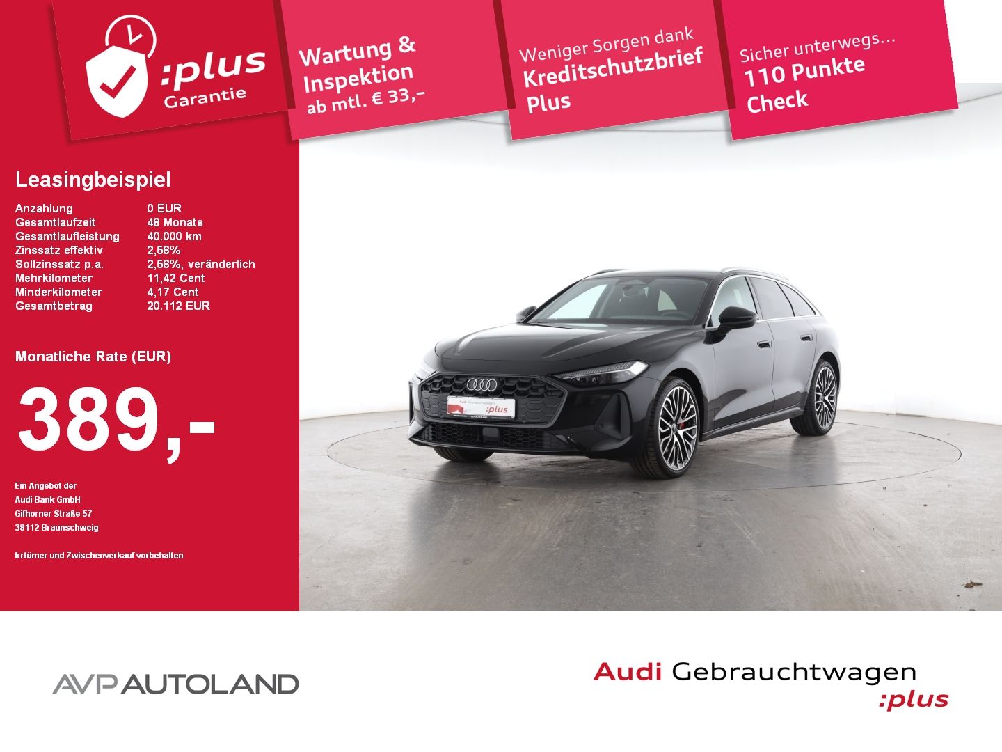 Audi A5 Avant TFSI S tronic inkl. Winterräder | AHK