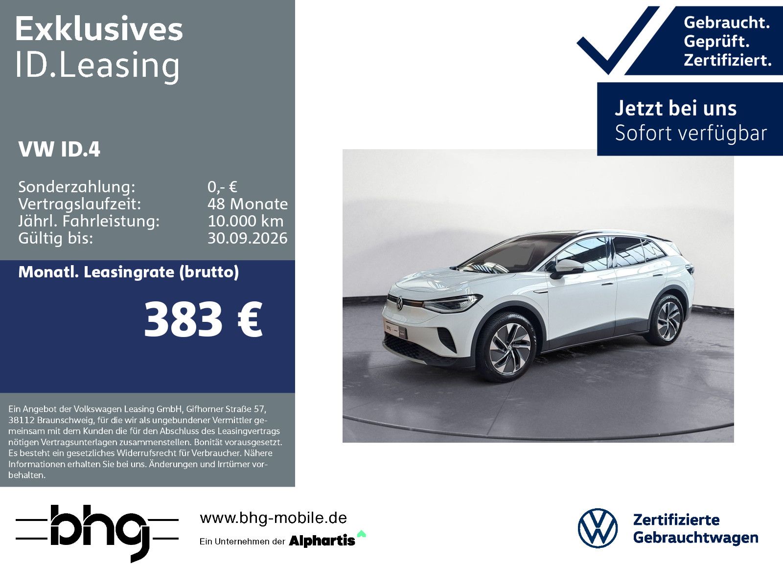 Volkswagen ID.4 Pure Performance *NAVI*APP-CONNECT*MATRIX*