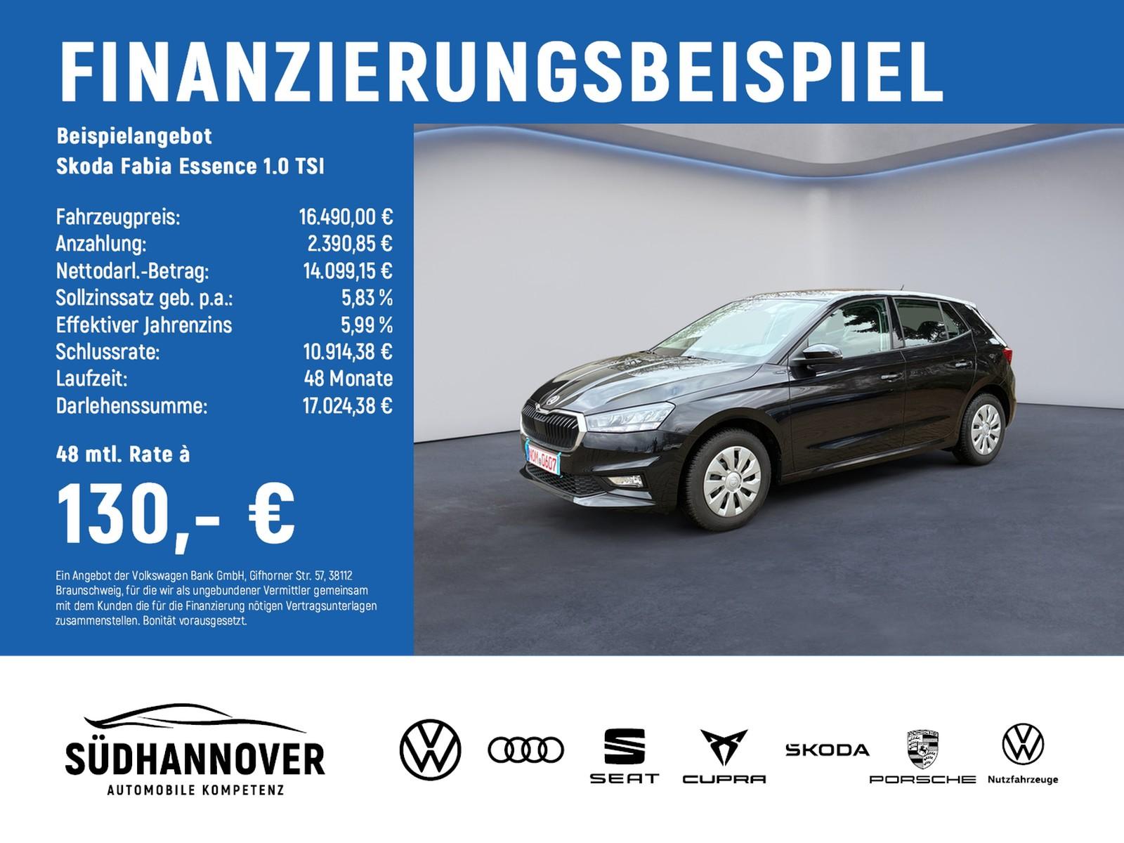 Skoda Fabia Essence 1.0 TSI LED+PDC H+DAB