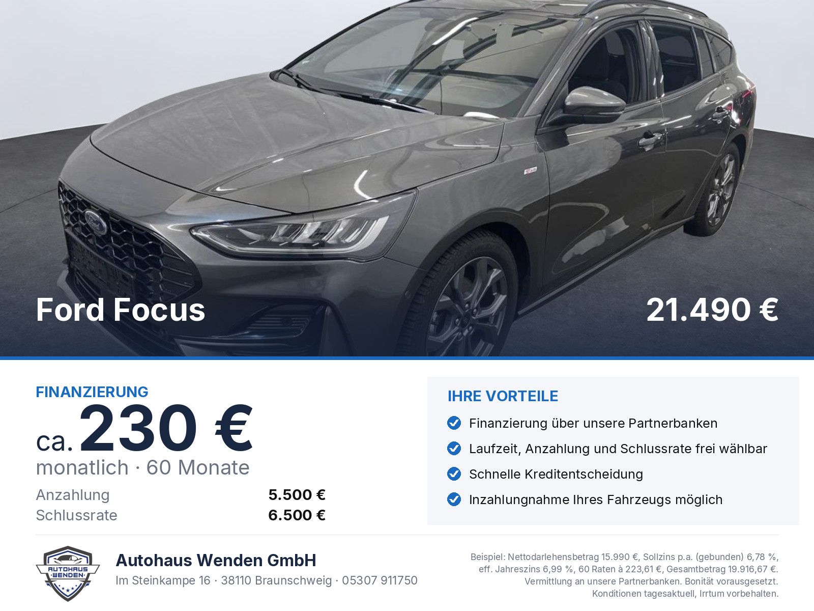Ford Focus Turnier 1.0 EcoBoost ST-LINE X/HUD/ACC/AHK
