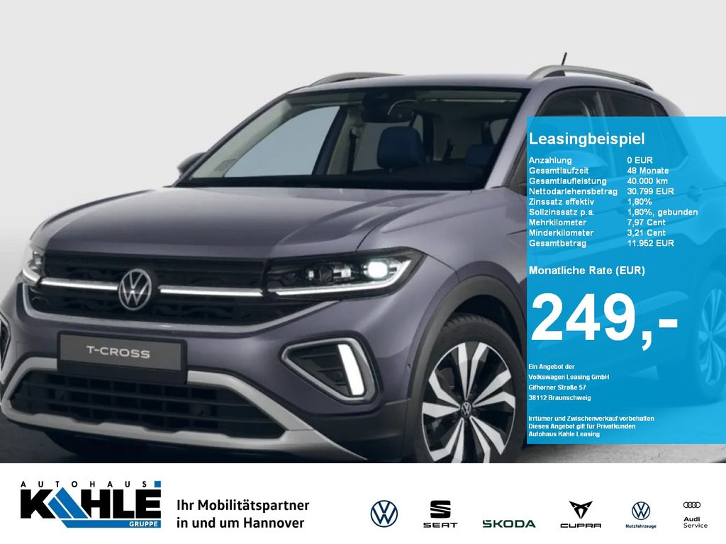 Volkswagen T-Cross Style CarPlay Matrix ACC AHK LED Navi