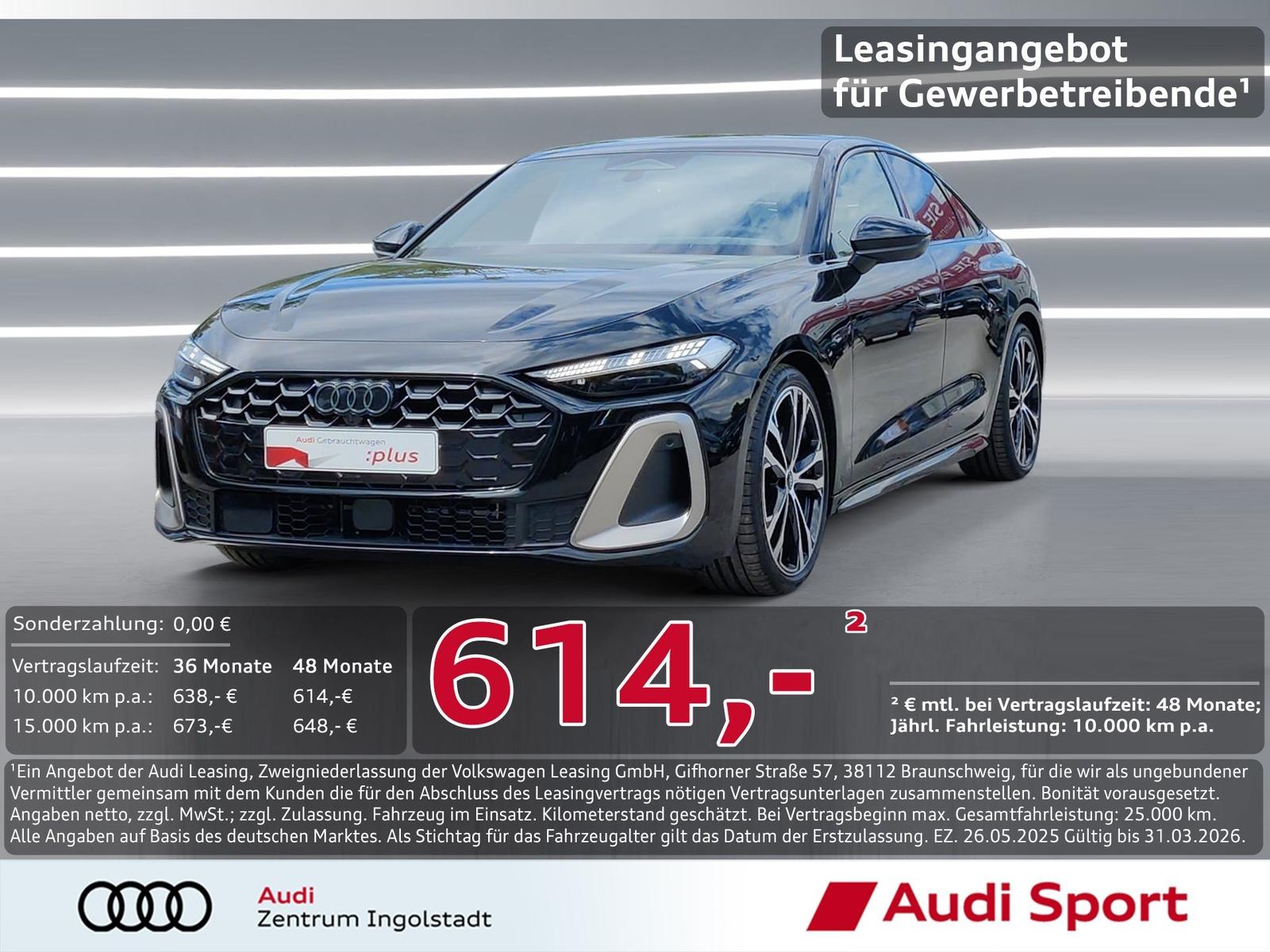 Audi A5 Limousine e-hybrid qu S line edition one Pano
