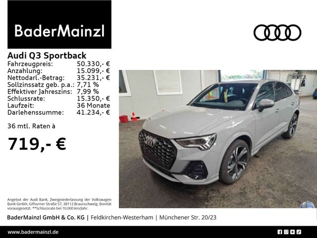 Audi Q3 Sportback 40 TDI quattro S line AHK Sonos Kam