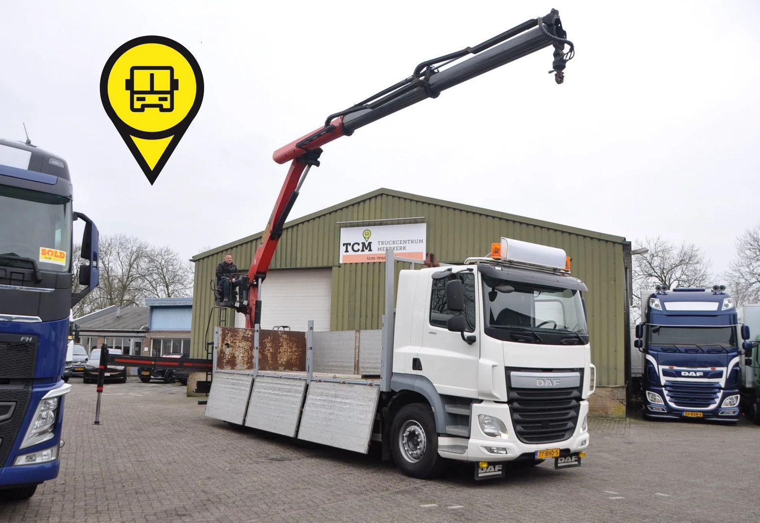 DAF CF 460 8X2 2016 PALFINGER / ALU BORDEN / MANUAL