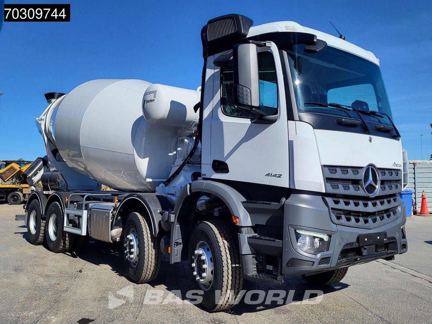 Mercedes-Benz Arocs 4142 8X4 NEW! 12m3 Stetter Mixer Steelsusp