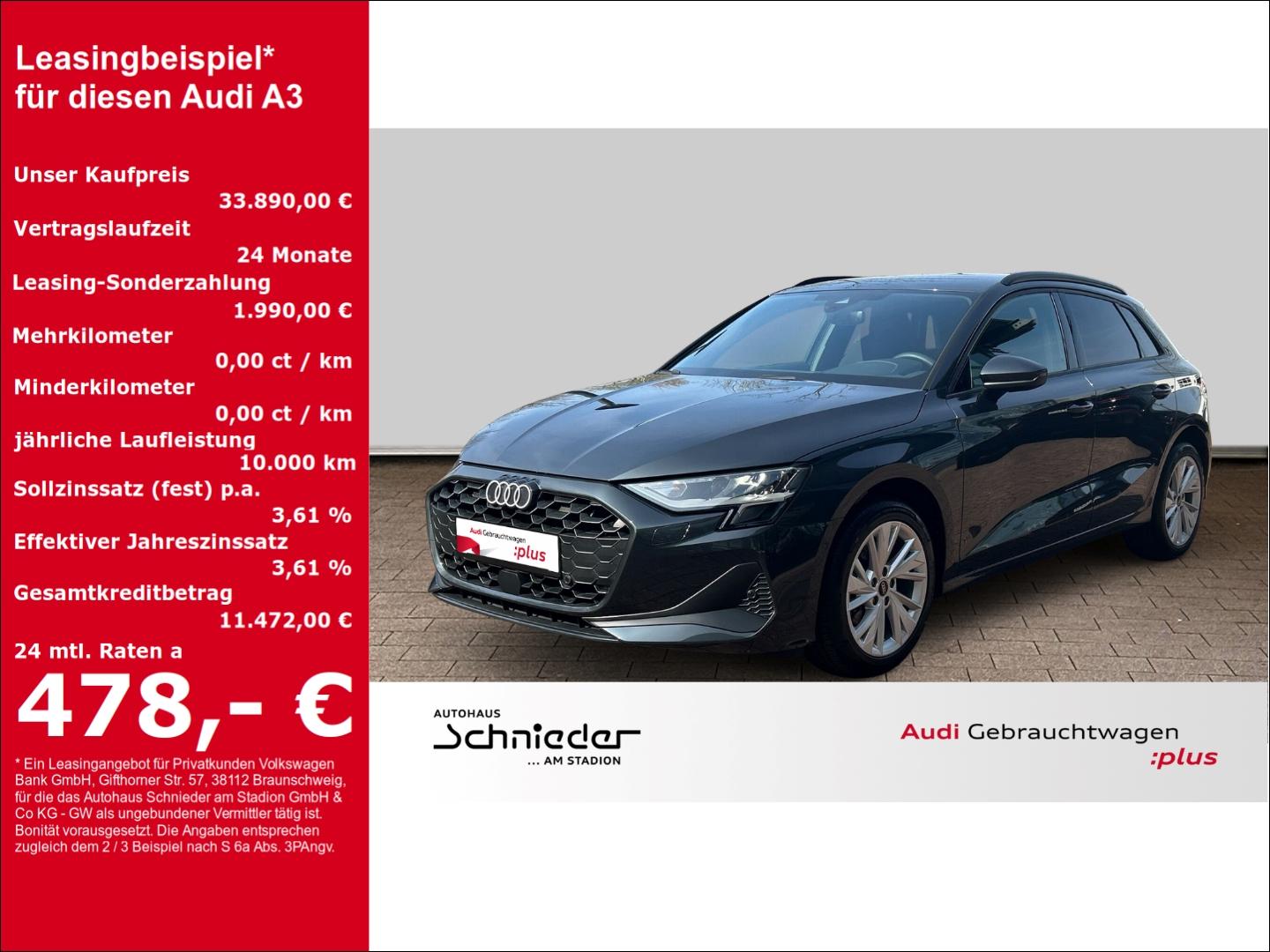 Audi A3 Sportback 30 TFSI S-tronic NAVI+LED+ACC+KAMER