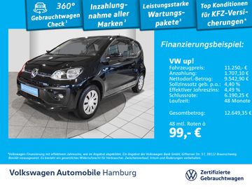 Volkswagen Leasingangebot: Volkswagen up! 1.0 Rückfahrkamera Klimaautomatik