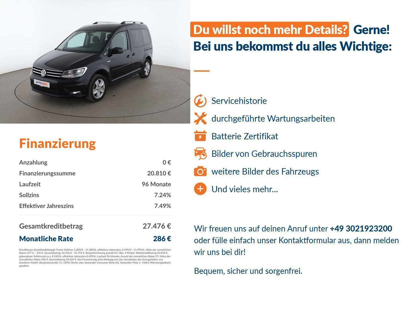 Volkswagen Caddy 2.0 TDI Comfortline BMT Aut.*NAVI*TEMPO*