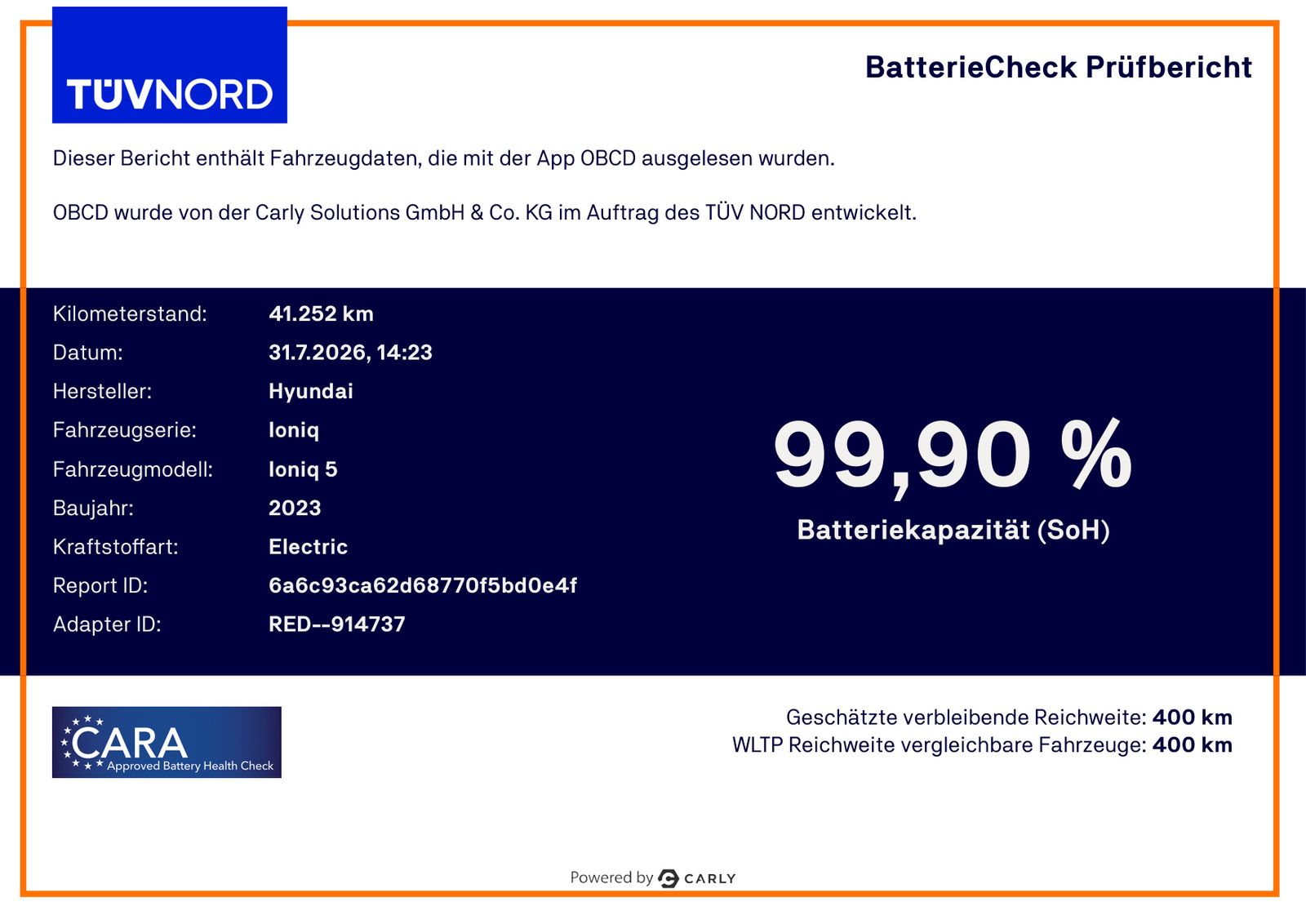 Fahrzeugabbildung Hyundai IONIQ 5 BASIS ELEKTRO TEMPO KAMERA PDC SITZHZG