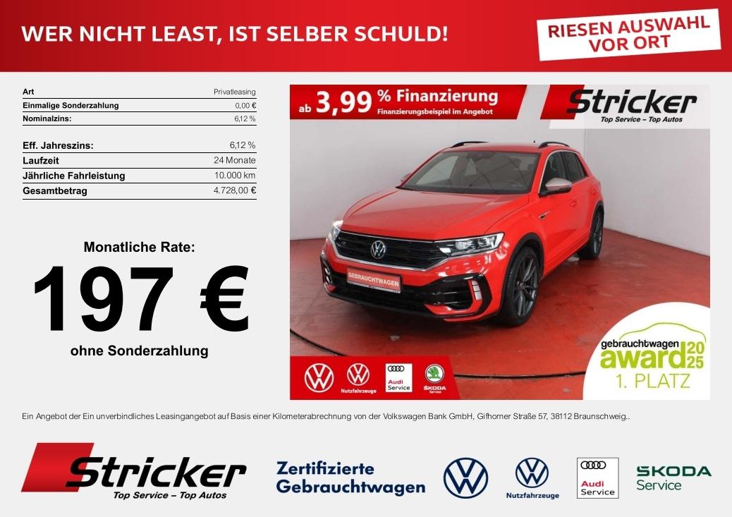 Volkswagen T-Roc R 2.0TSI DSG 197,-ohne Anzahlung Akrapovic