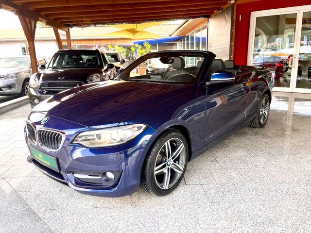 BMW 218d Cabrio Sport Line Navi Xenon Leder