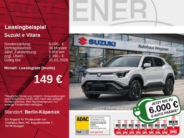 Suzuki Leasingangebot: Suzuki e VITARA CLUB 49 kWh |  bis zu 6000€ Prämie
