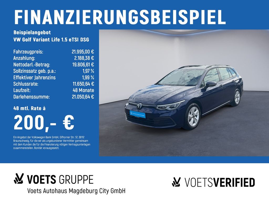 Golf Variant Life 1.5 eTSI DSG LED+NAVI+ACC+SHZ