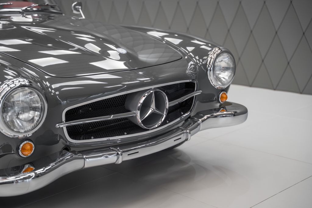 190 SL Cabriolet Baujahr 1955/56 Grau / Rot - Bild 8