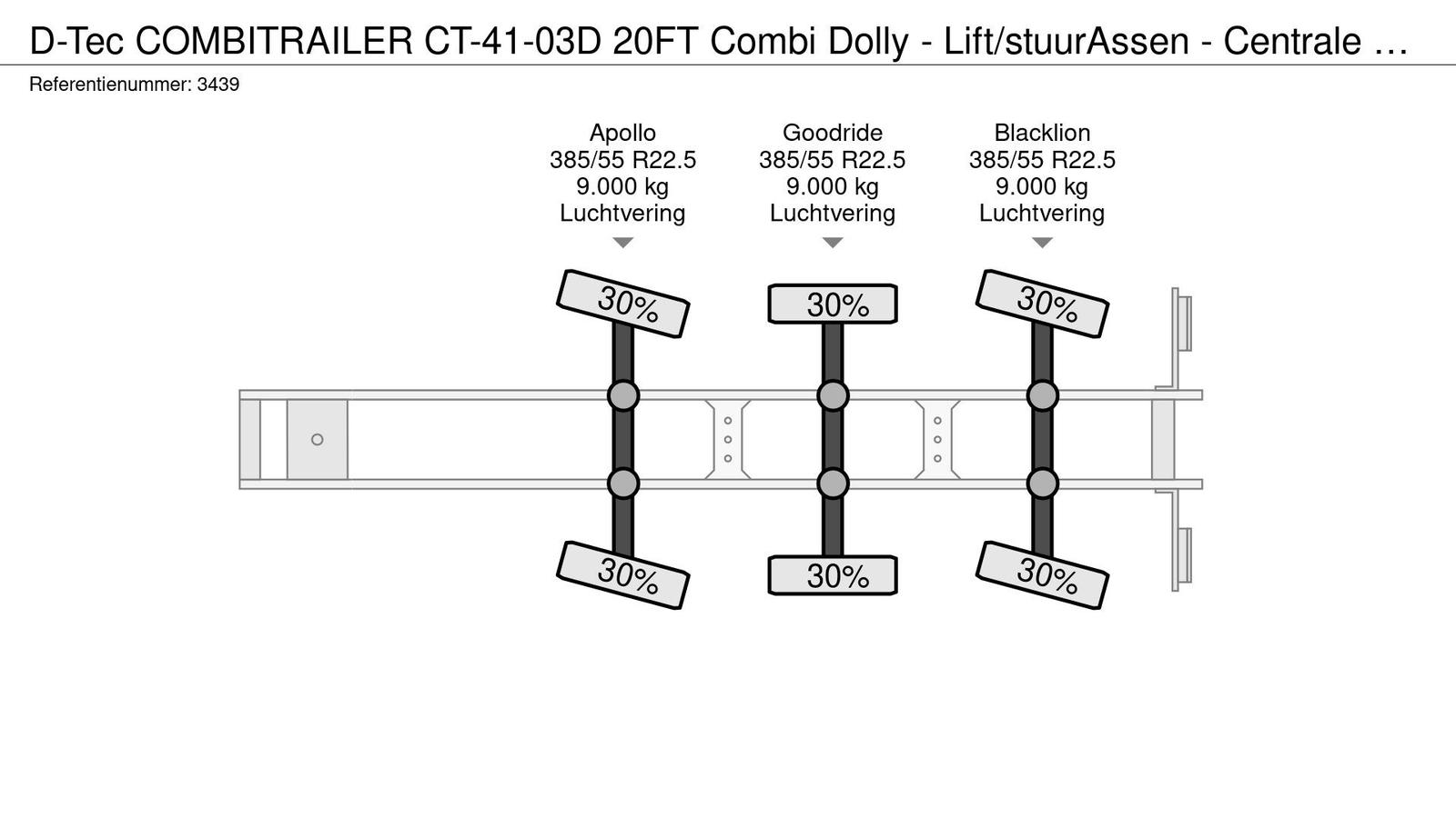 D-TEC COMBITRAILER CT-41-03D 20-Fuß-Kombi-Dolly