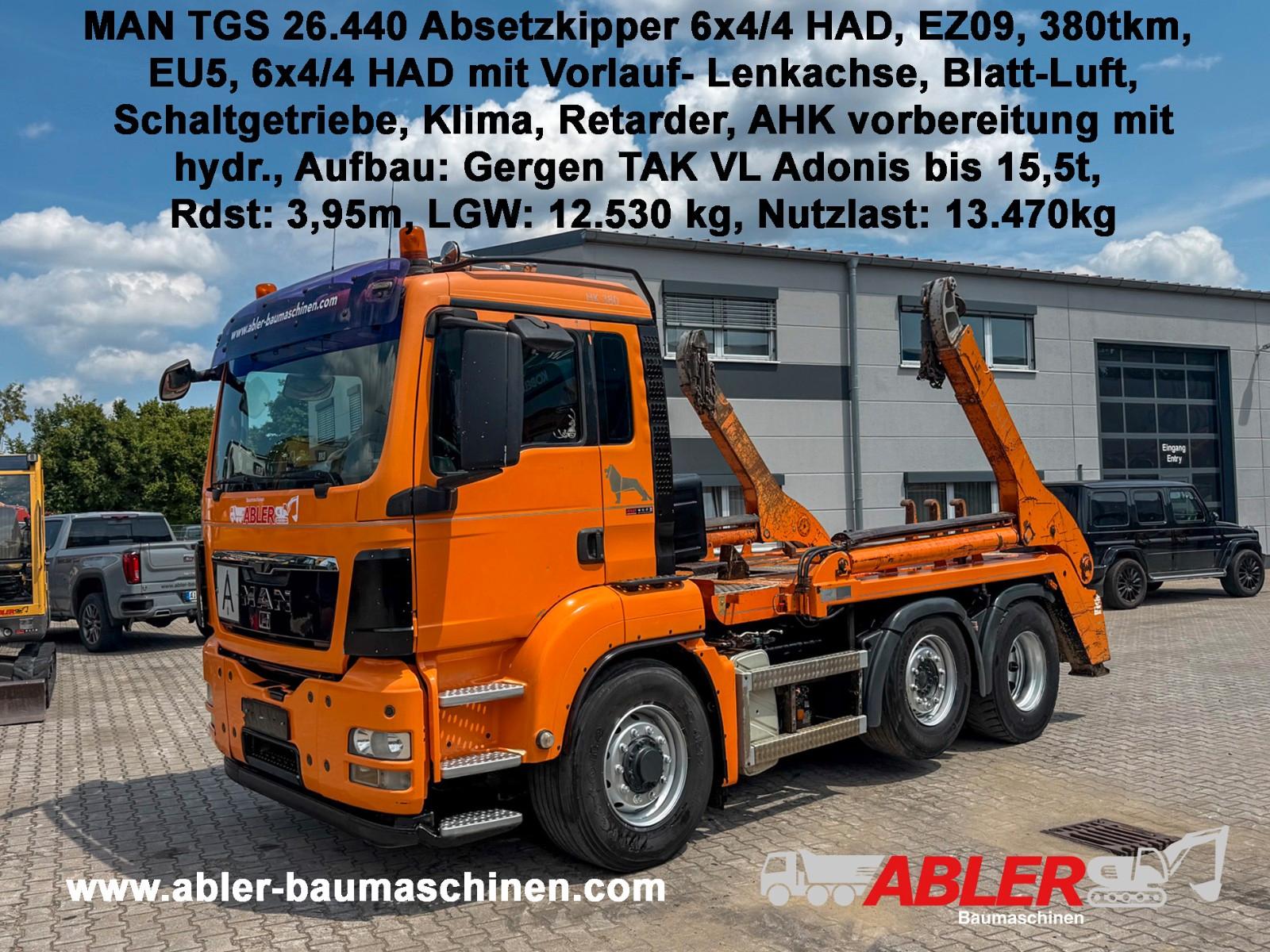 MAN TGS 26.440 Absetzkipper HAD Retarder