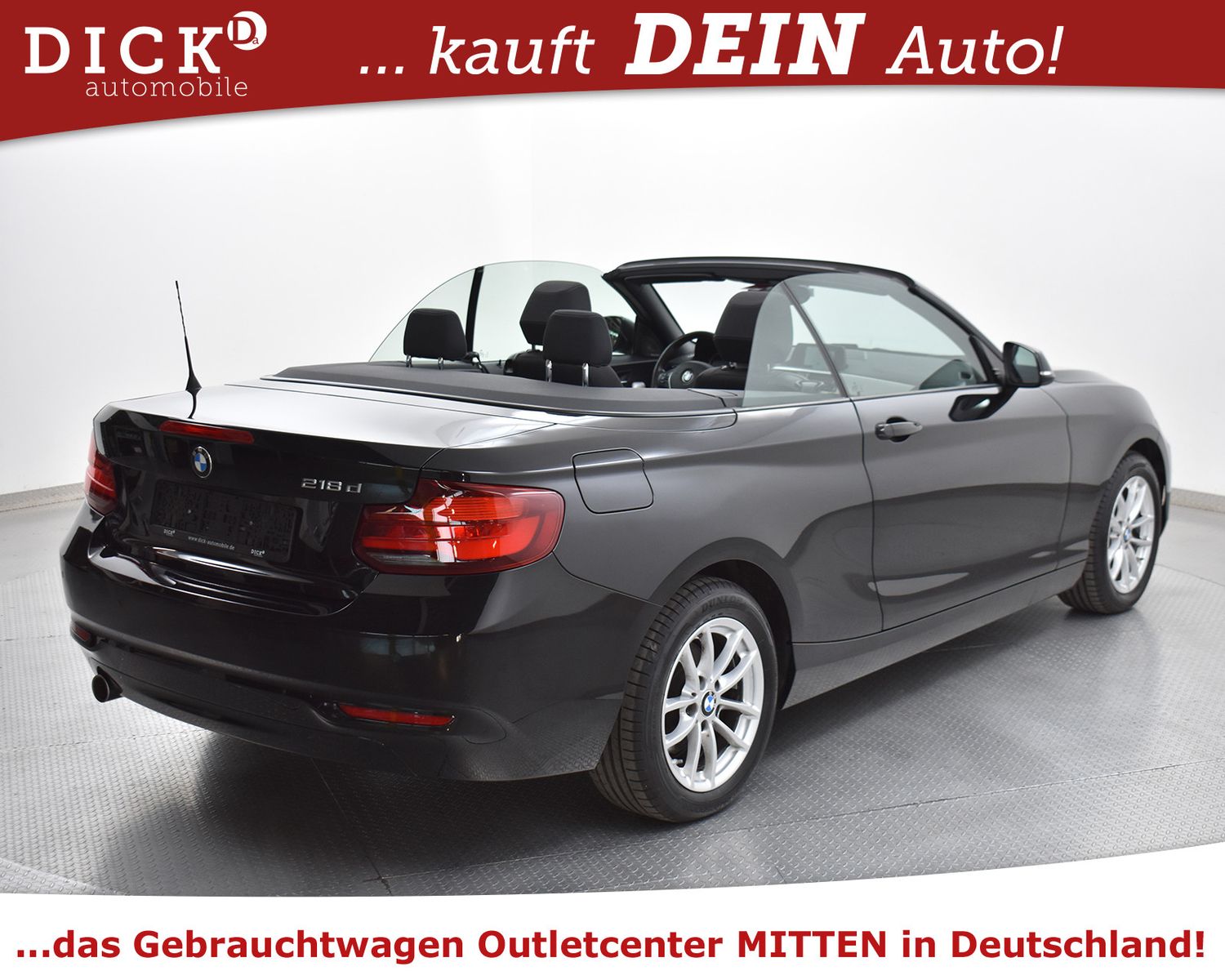 Fahrzeugabbildung BMW 218d Cabrio Advan NAVI+LED+SHZ+TEM+H&K+PDC+AHK+M