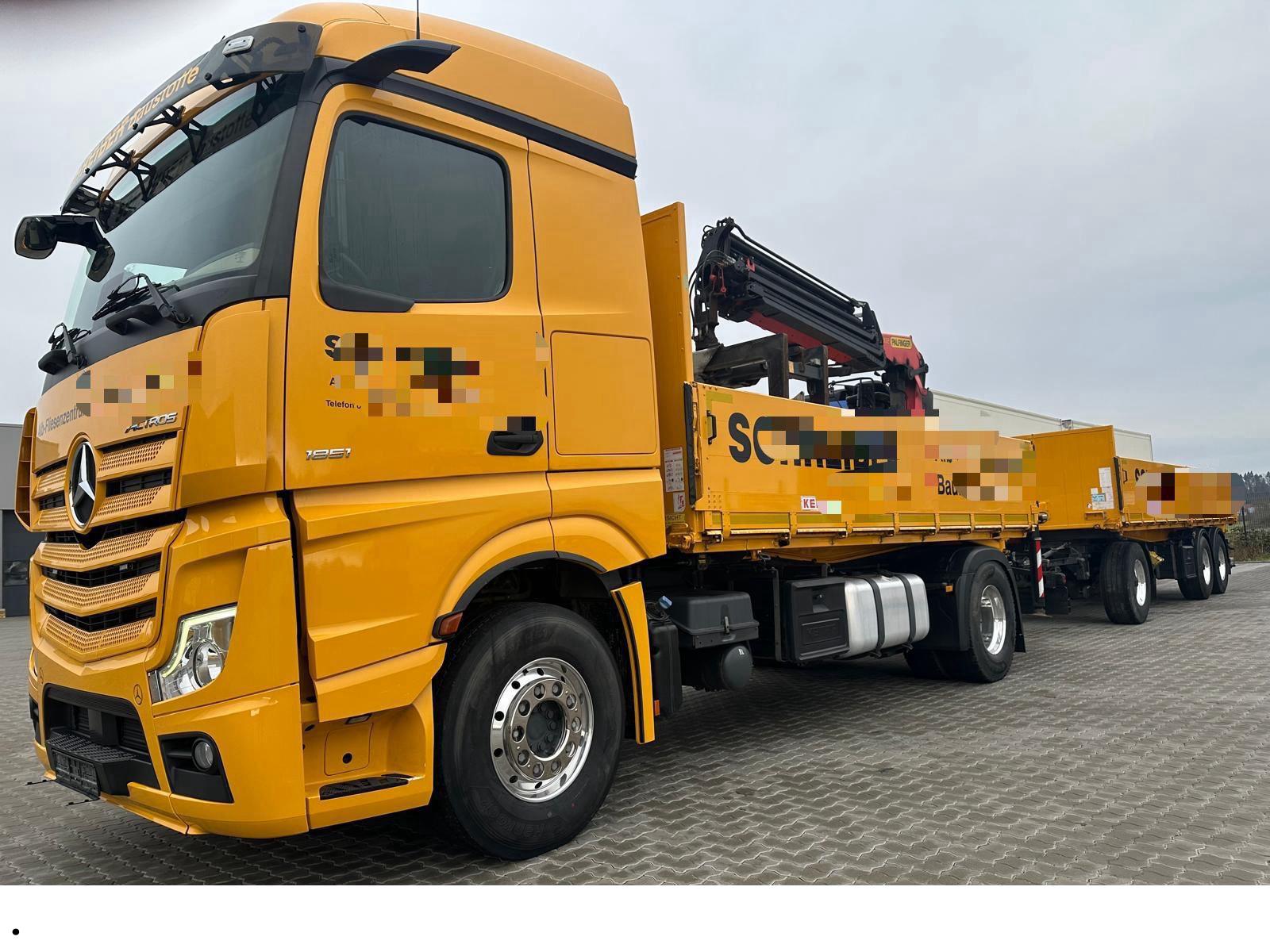 Mercedes-Benz Actros 1851/Kipper+Anh.3Achs 3Skipper/Palfinger