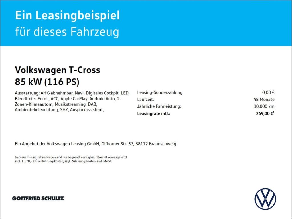 Volkswagen T-Cross Energy 1.0 l TSI DSG AHK  RK D-Cockpit imagem 2