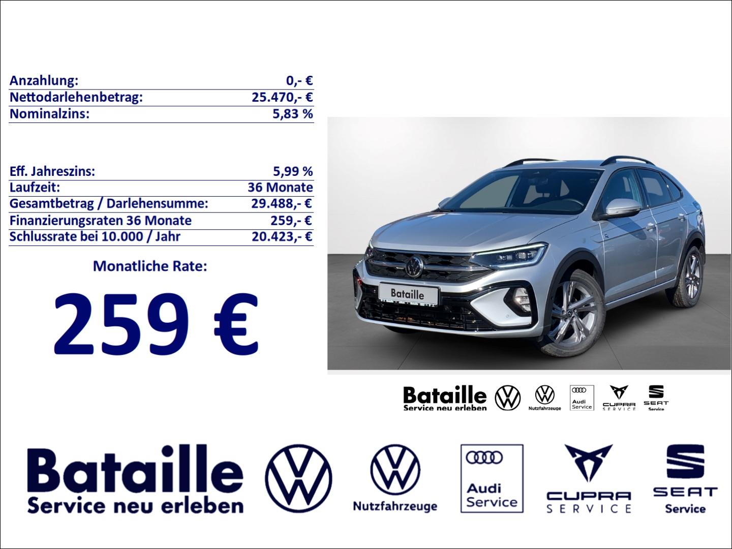 Volkswagen Taigo 1.5 TSI R-Line AHK Navi Kamera ACC SHZ