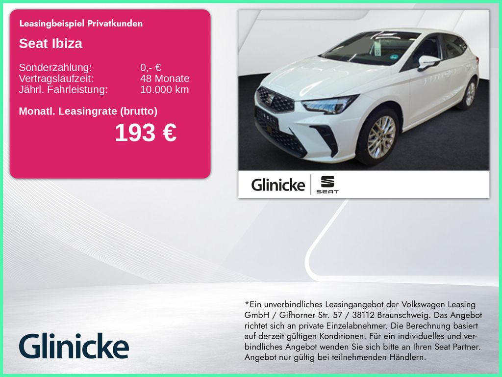 Ibiza Style 1.0 TSI FULL LINK, SHZ, ALLWETTER