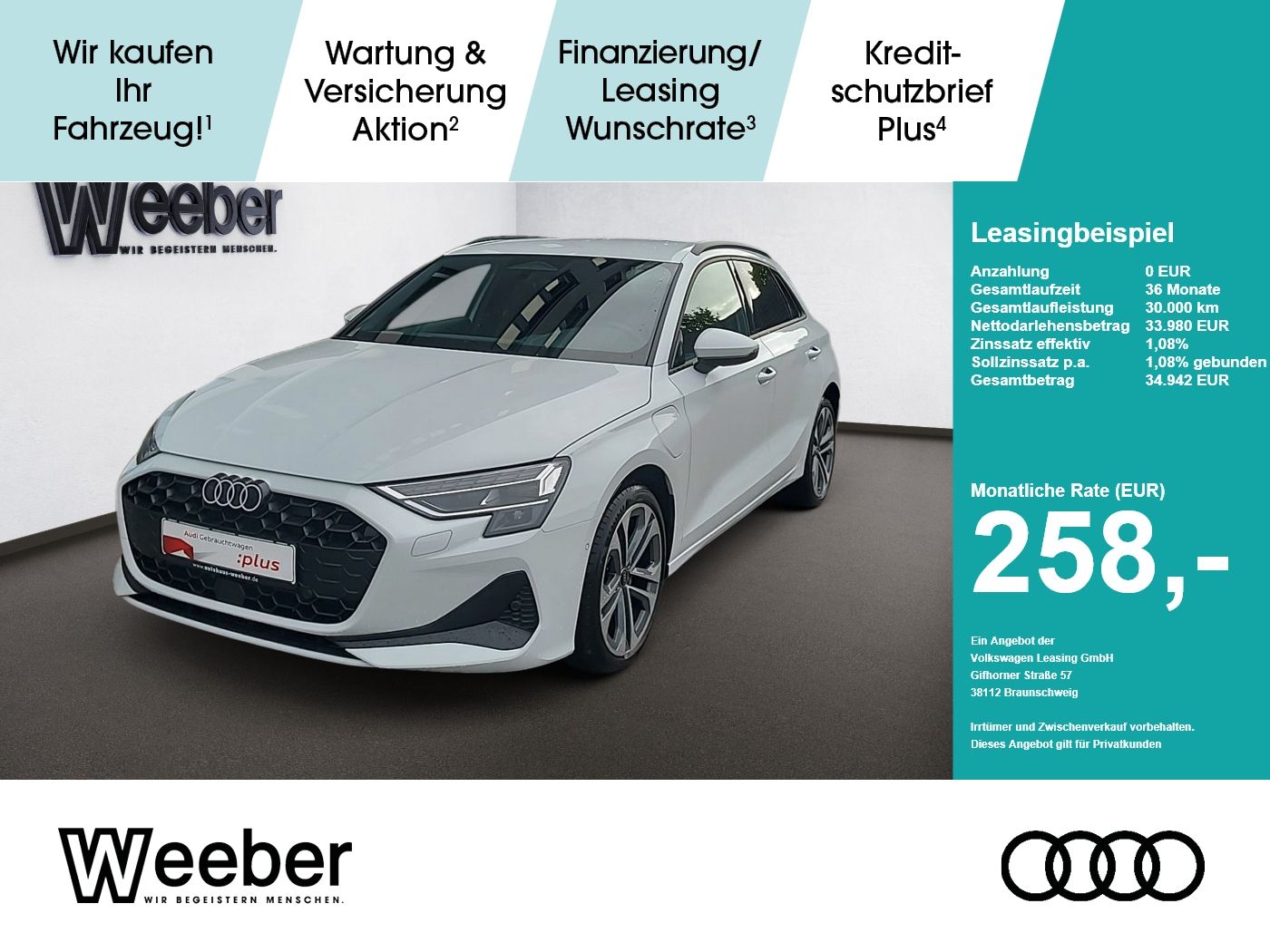 Audi A3 Sportback S line Hybrid *AHK*NAVI*KAMERA*5J G