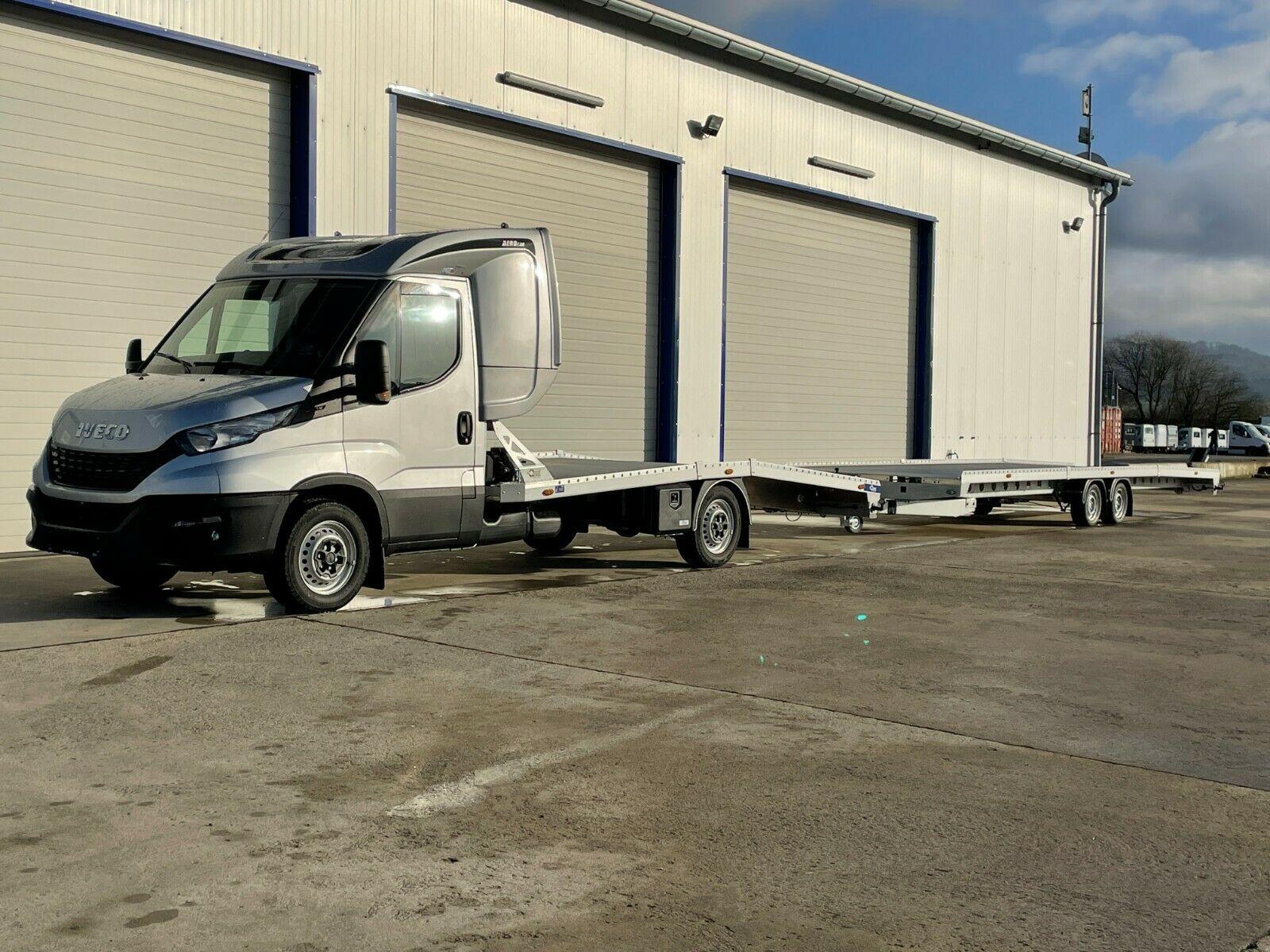 Iveco 35S HA8/P Autotransporter  mit Anhänger 3er Zug