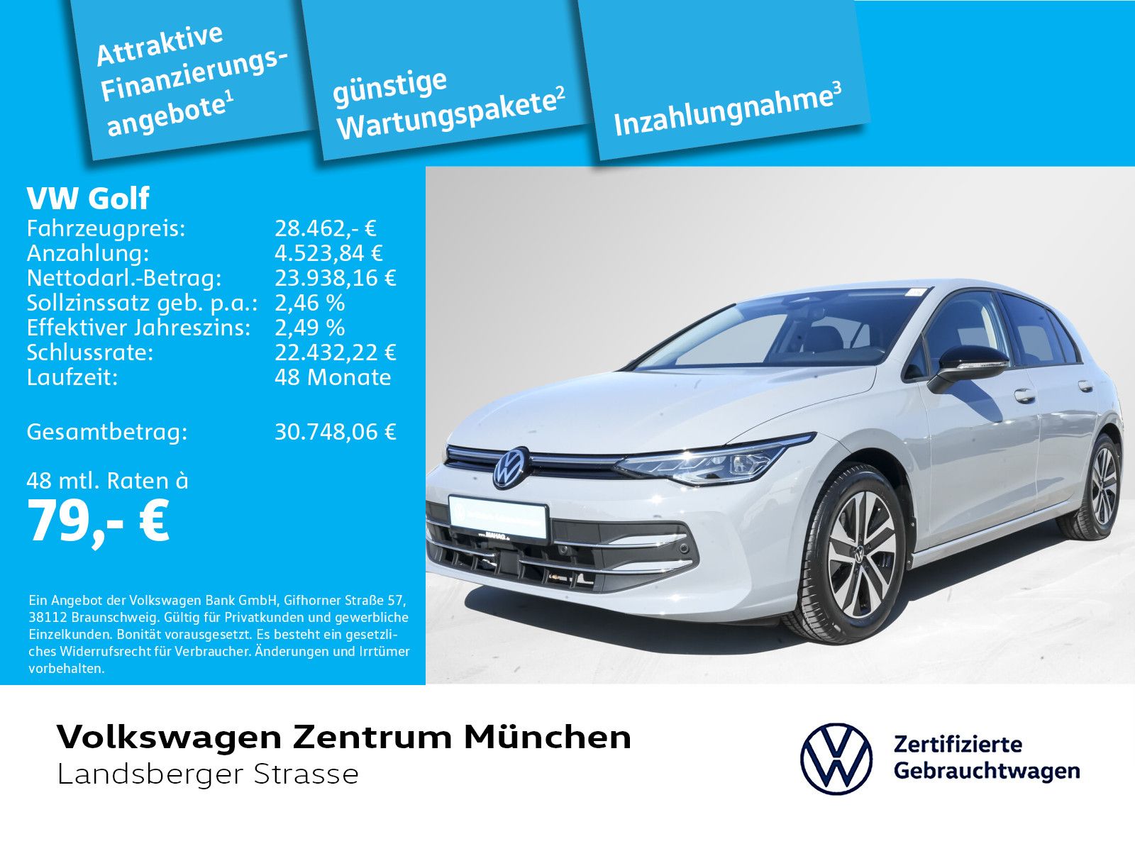Volkswagen Golf VIII Energy 1.5 eTSI ACC IQ.Light Navi Rear foto 2