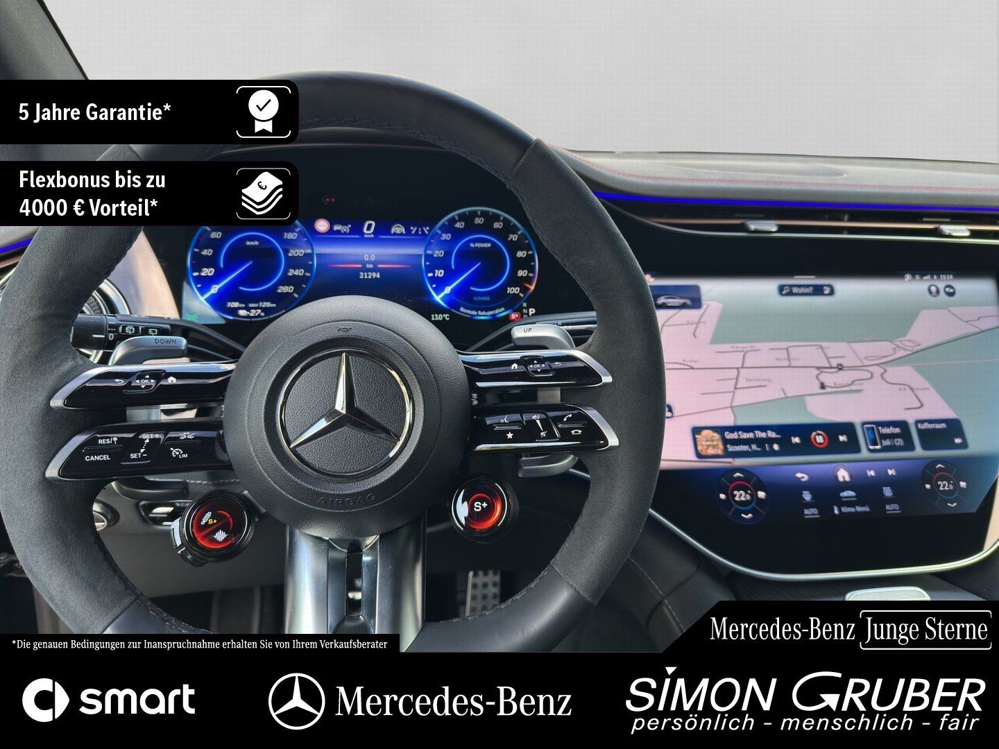 Fahrzeugabbildung Mercedes-Benz EQE 43 4M SUV AMG Night I+II HUD Hyper AHK