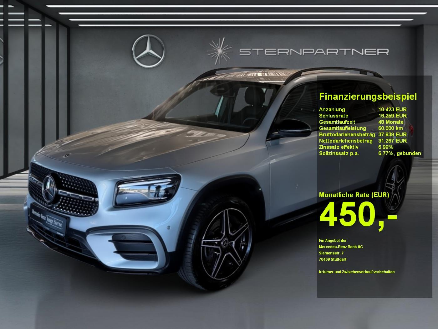 Mercedes-Benz GLB 200 d AMG+MBUX+DIST+MBEAM+NIGHT+AMBIENTE+AHK
