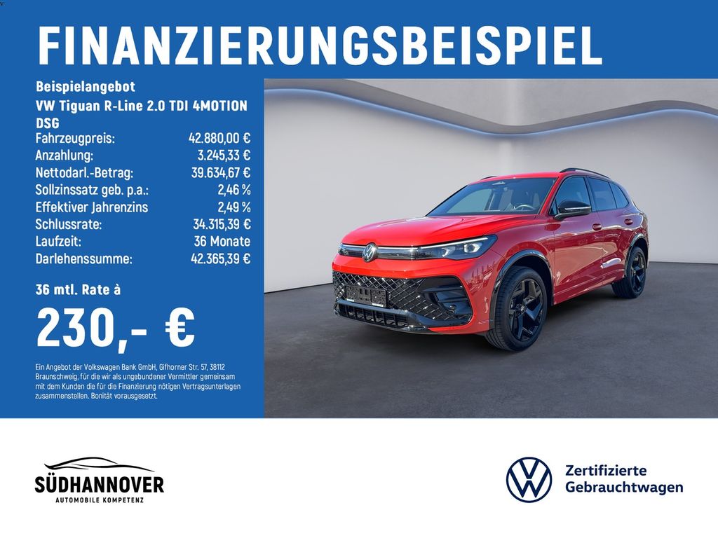 Tiguan R-Line 2.0 TDI  4MOTION DSG AHK+STANDHZG+