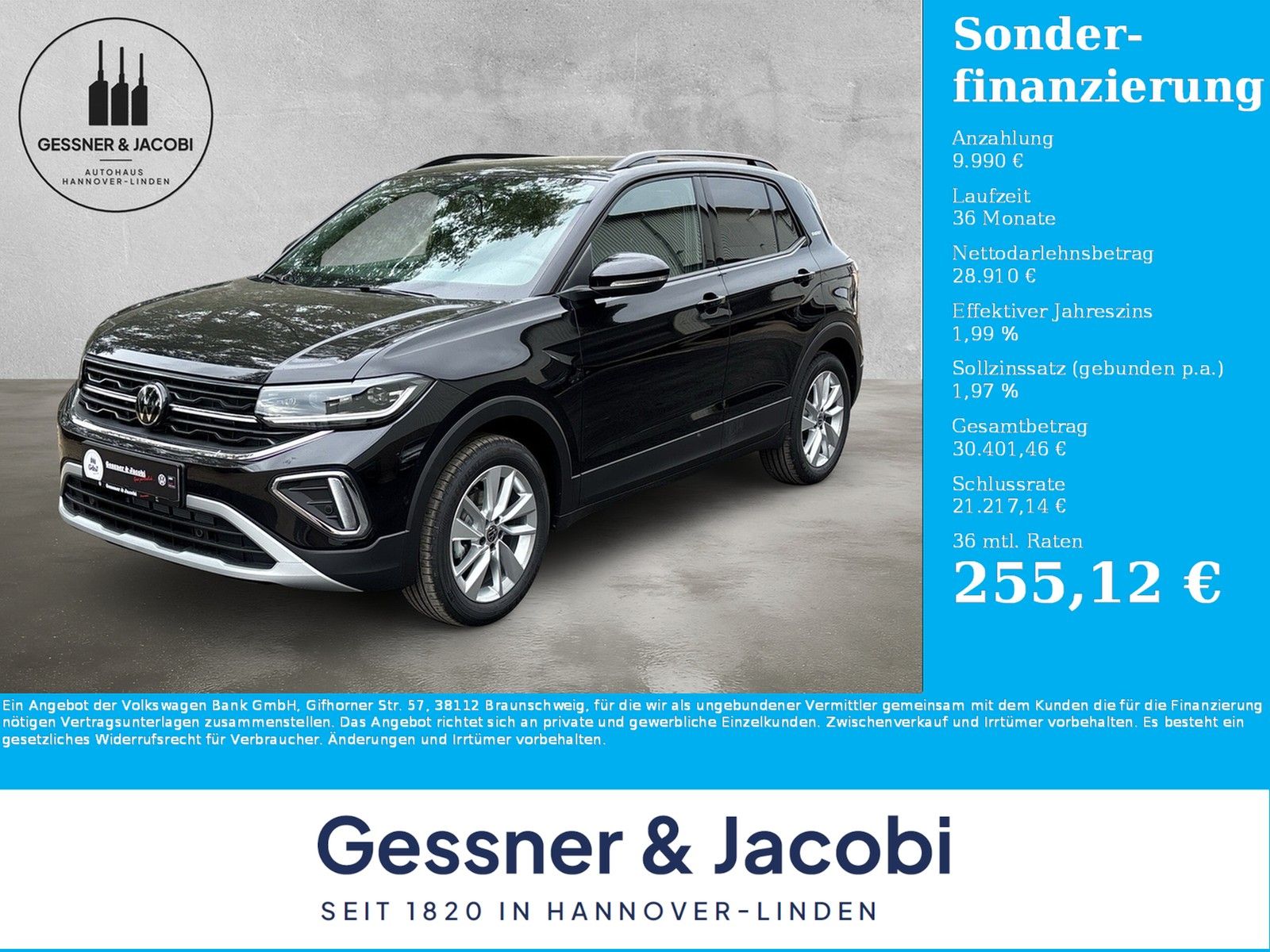 Fahrzeugabbildung Volkswagen T-Cross Life 1,5 110 kW 7-Gang DSG Energy