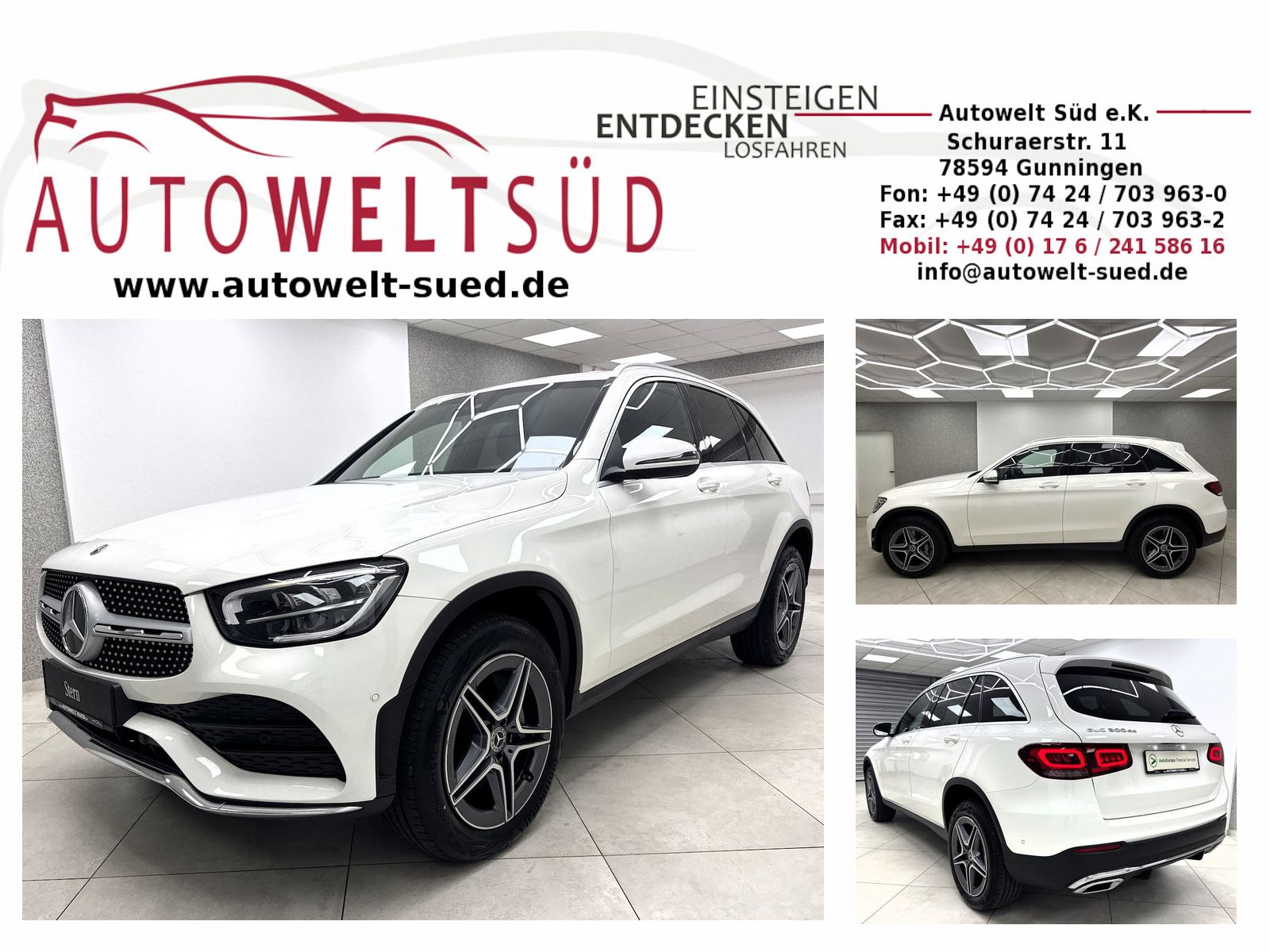 Mercedes-Benz GLC 300 de AMG Sport Navi Rcam AHK LED Apple Par