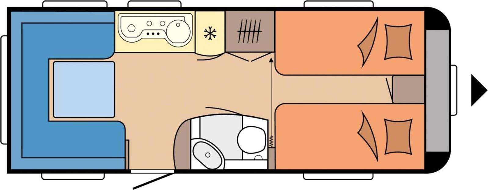 Hobby De Luxe 540 UL WIGO-Markise / Fahrradträger