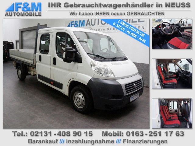 Fiat Ducato 35 DoKa Lange Pritsche Klima  AHK 6 Sitze