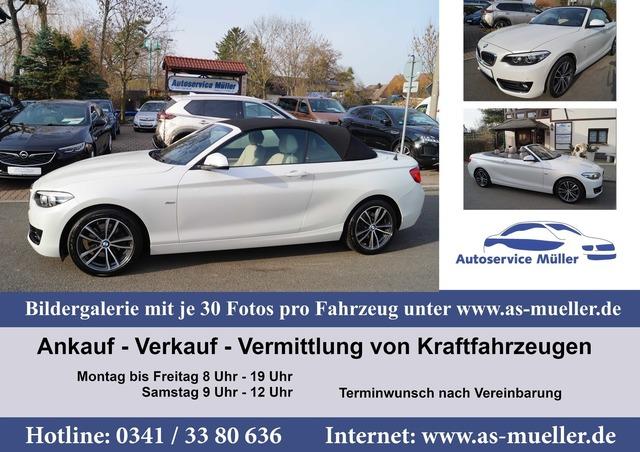 BMW 220 i Navi-LED-Leder-Kamera-Verkehrsz.-WR-Sitzh.