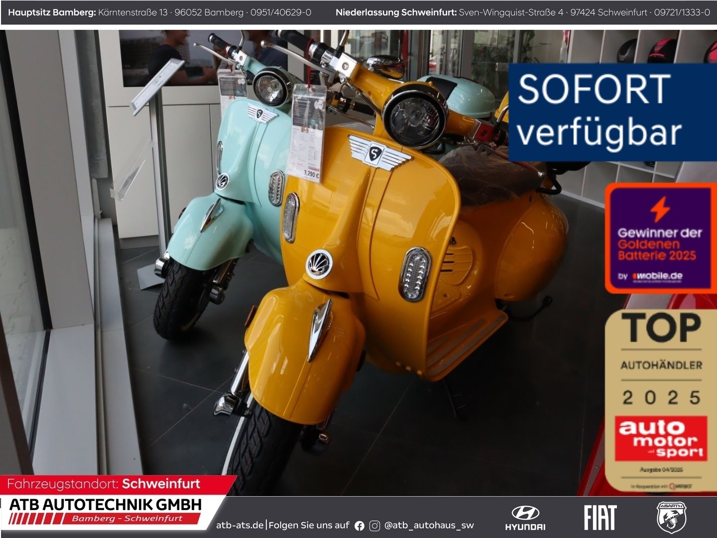 Fahrzeugabbildung DREEMS Amalfi 45 km/h inkl. Topcase zzgl. Überführungsk