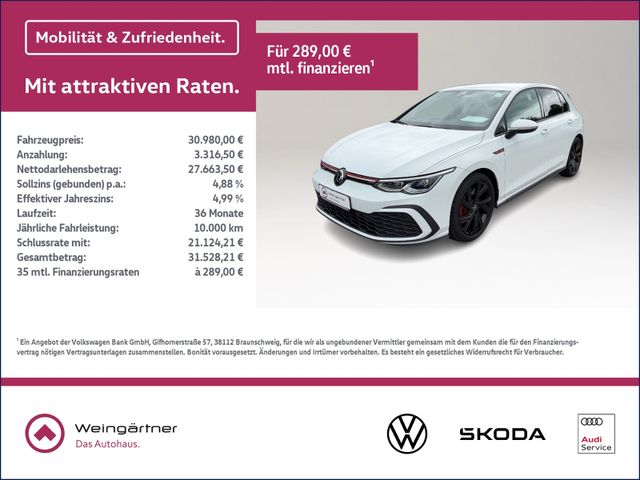 Golf VIII GTI, Winterpaket, ACC, 18" Bergamo, DS