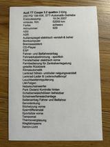 Audi TT Coupe 3.2 S tronic quattro - - Audi TT aus 2007: 3.2