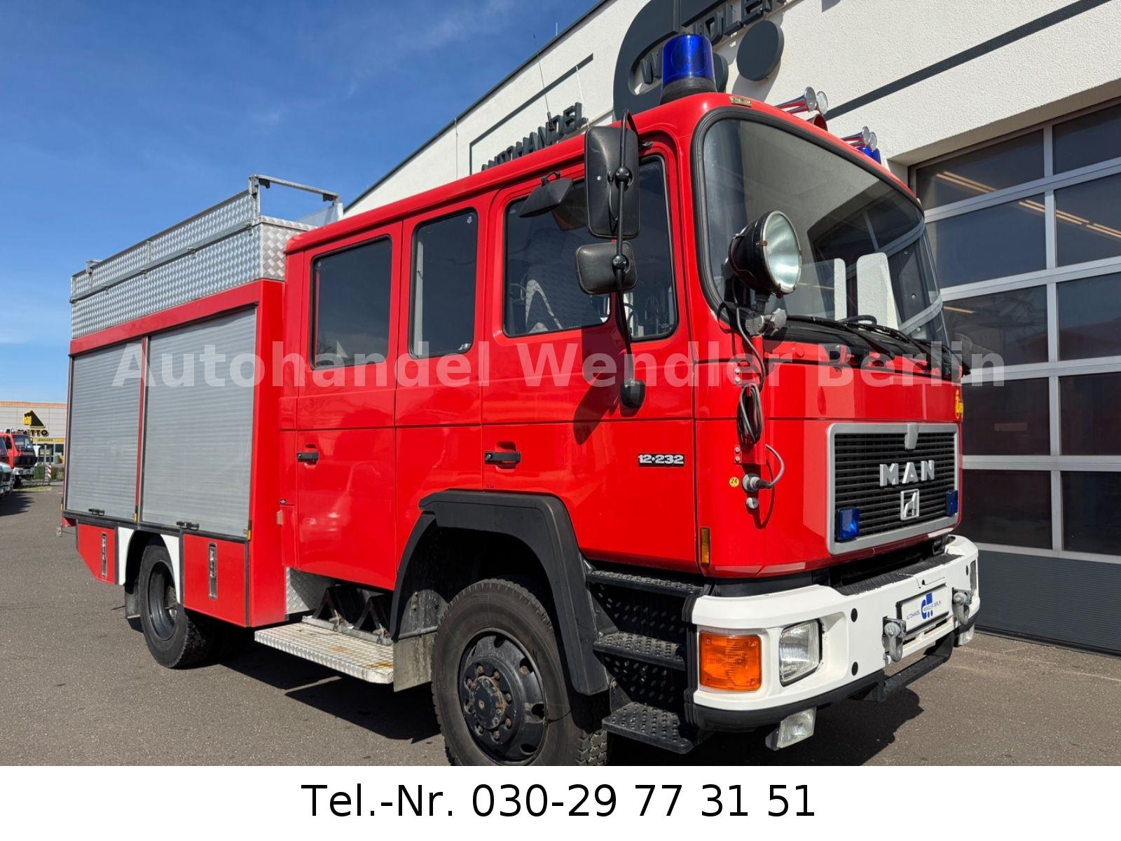 MAN 12.232 4x4 Firefighter Tank 1200l orig 19tkm