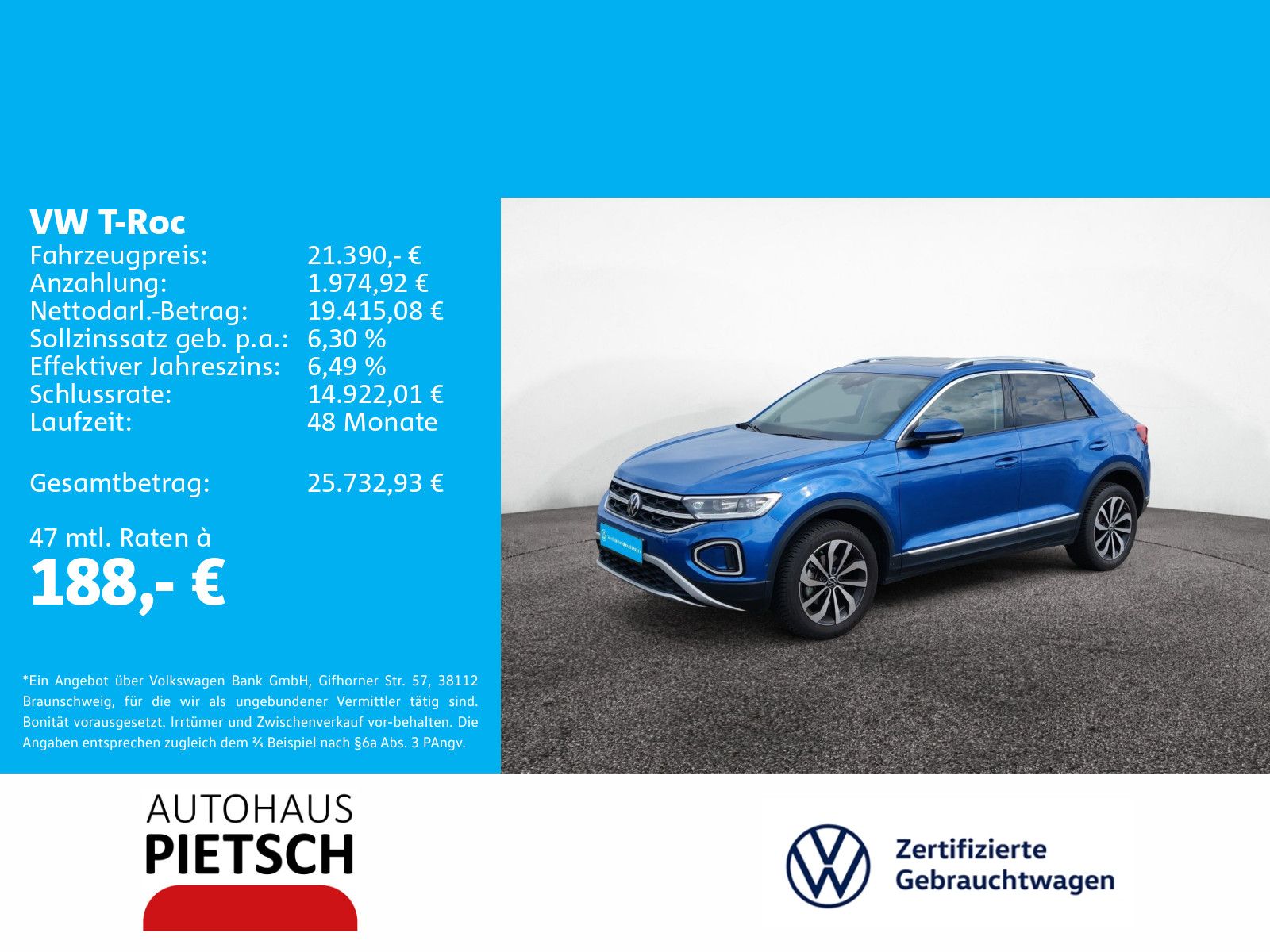 Volkswagen T-Roc 1.0 TSI Style ACC LED Panorama AppConnect foto 2