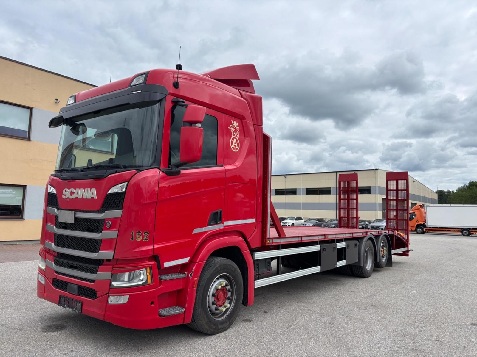 Scania R500 6X2*4 + 9T FRONT AXLE + 9200mm PLATFORM