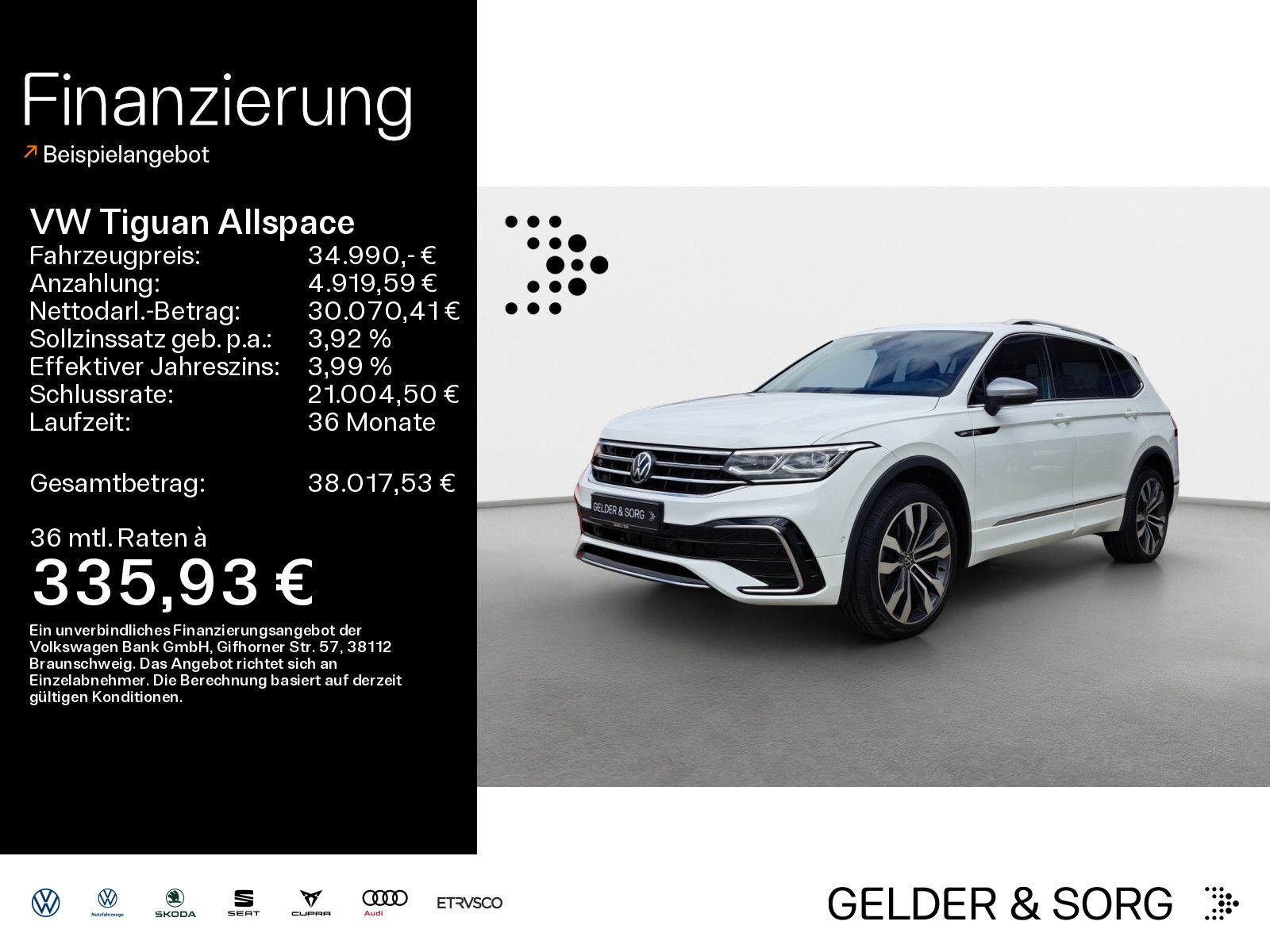 Volkswagen Tiguan Allspace 2.0 TDI R-Line 4M*Pano*7Sitzer*