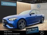 Mercedes-Benz C 220 d 4M T *AMG*NIGHT*AHK*360°*MEMO*CARPLAY* - Mercedes-Benz C-Klasse: Blau